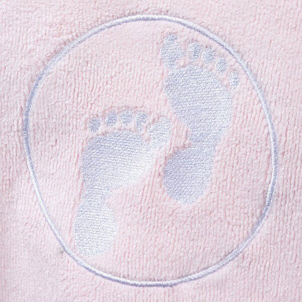 Two Bare Feet Kids Towelling Changing Robe - Light Pink Extra Image 3